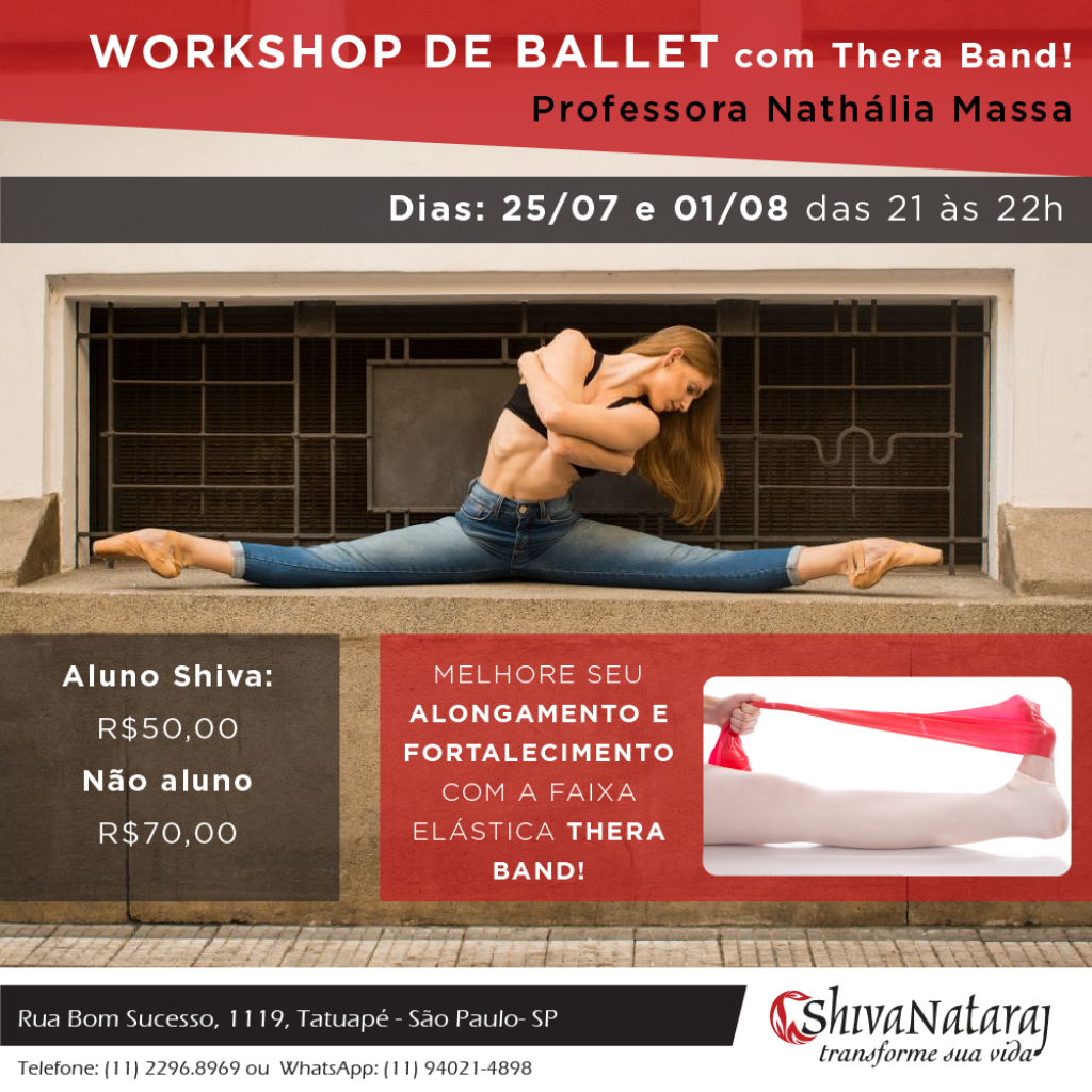 workshop de ballet classico com thera band