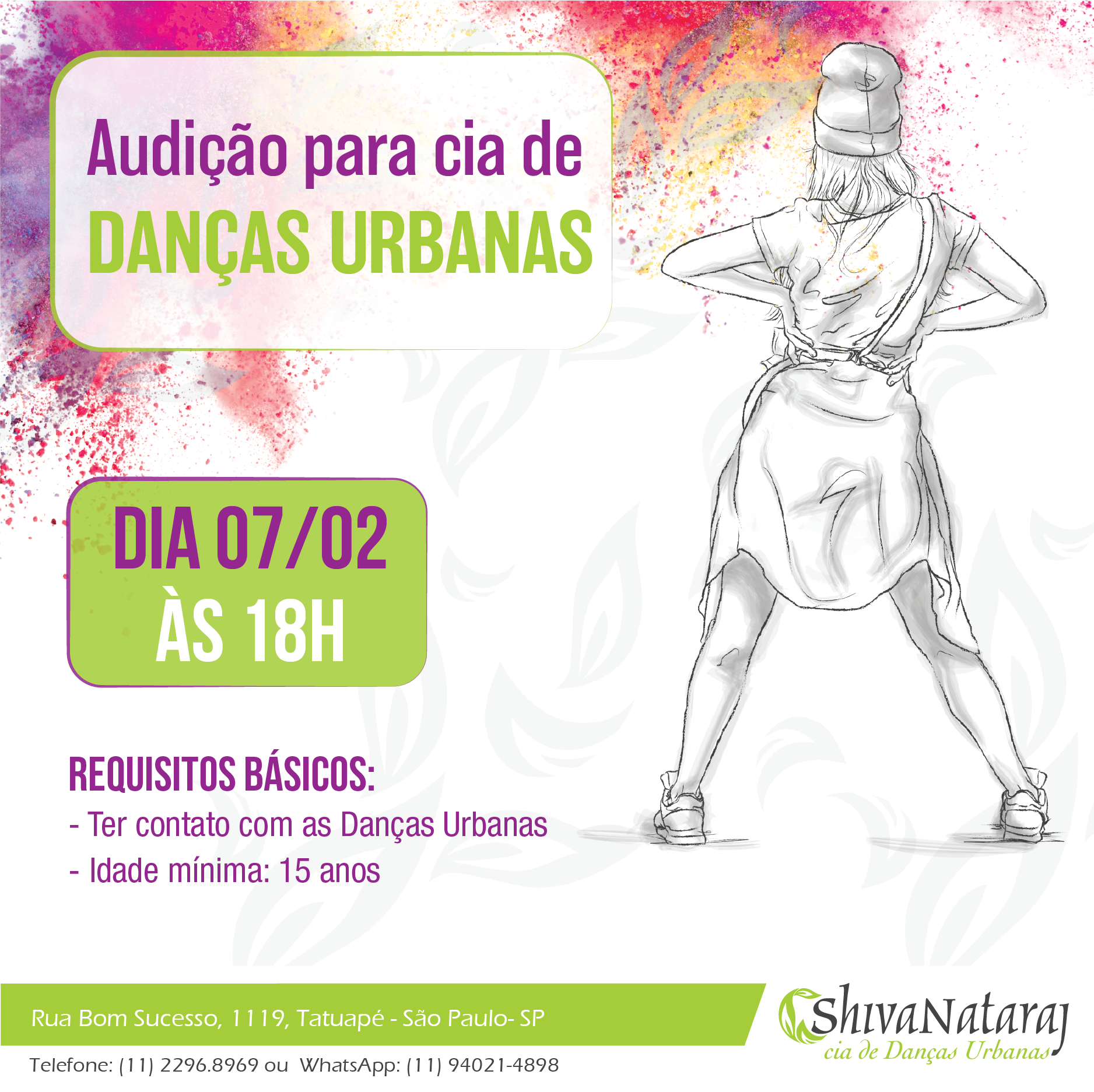 audicoes cia dancas urbanas Shiva Nataraj